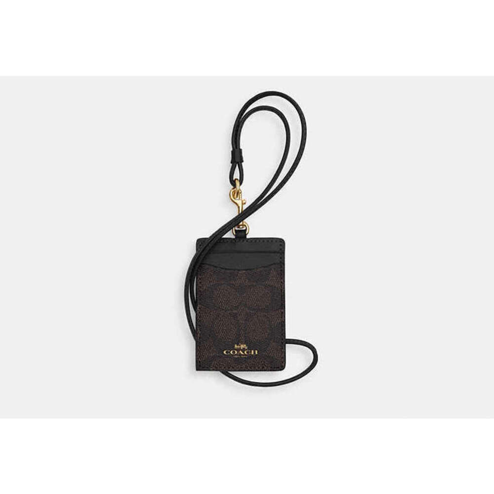 Coach Id Lanyard In Signaure Canvas